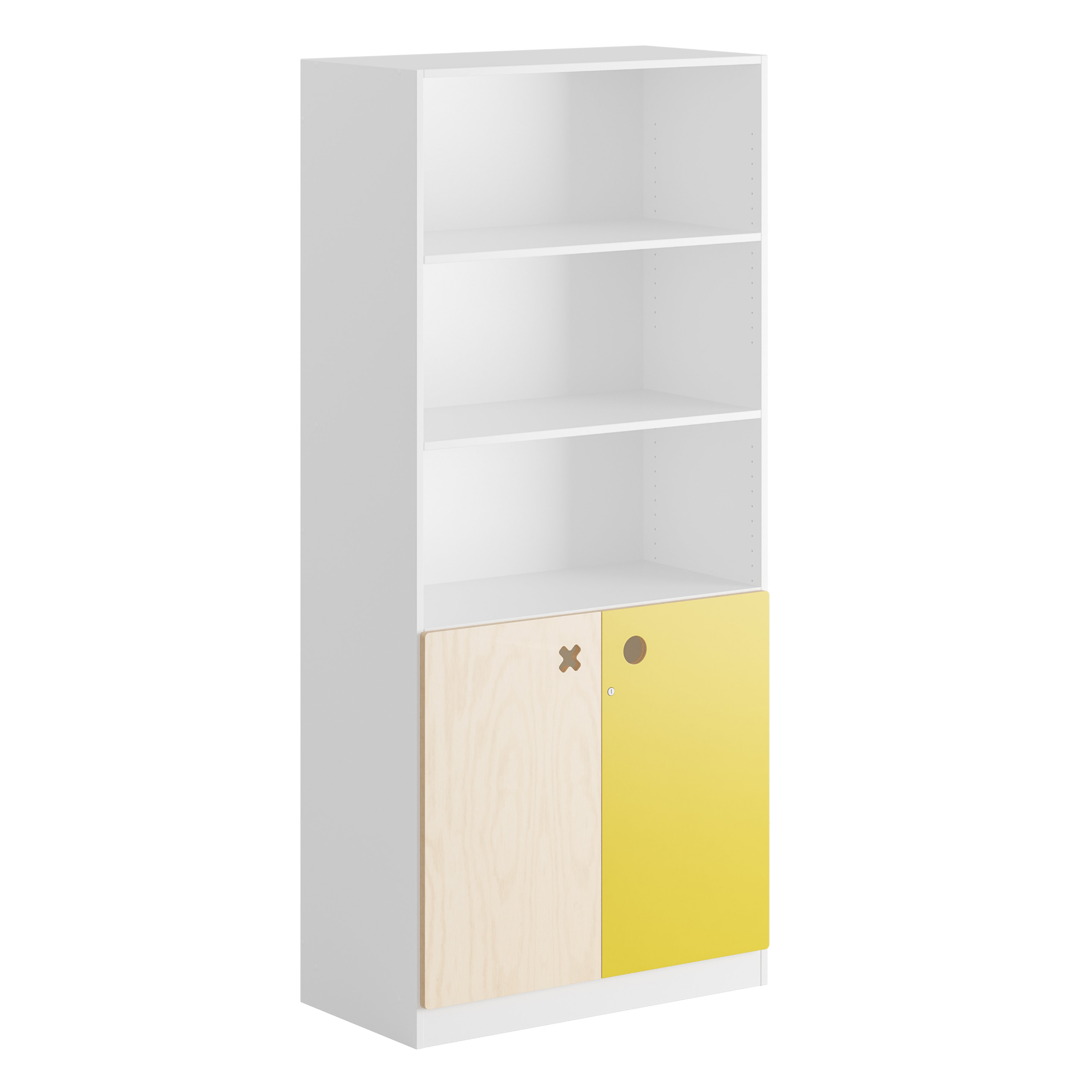 Kindergartenschrank mit 2 Rollcontainern