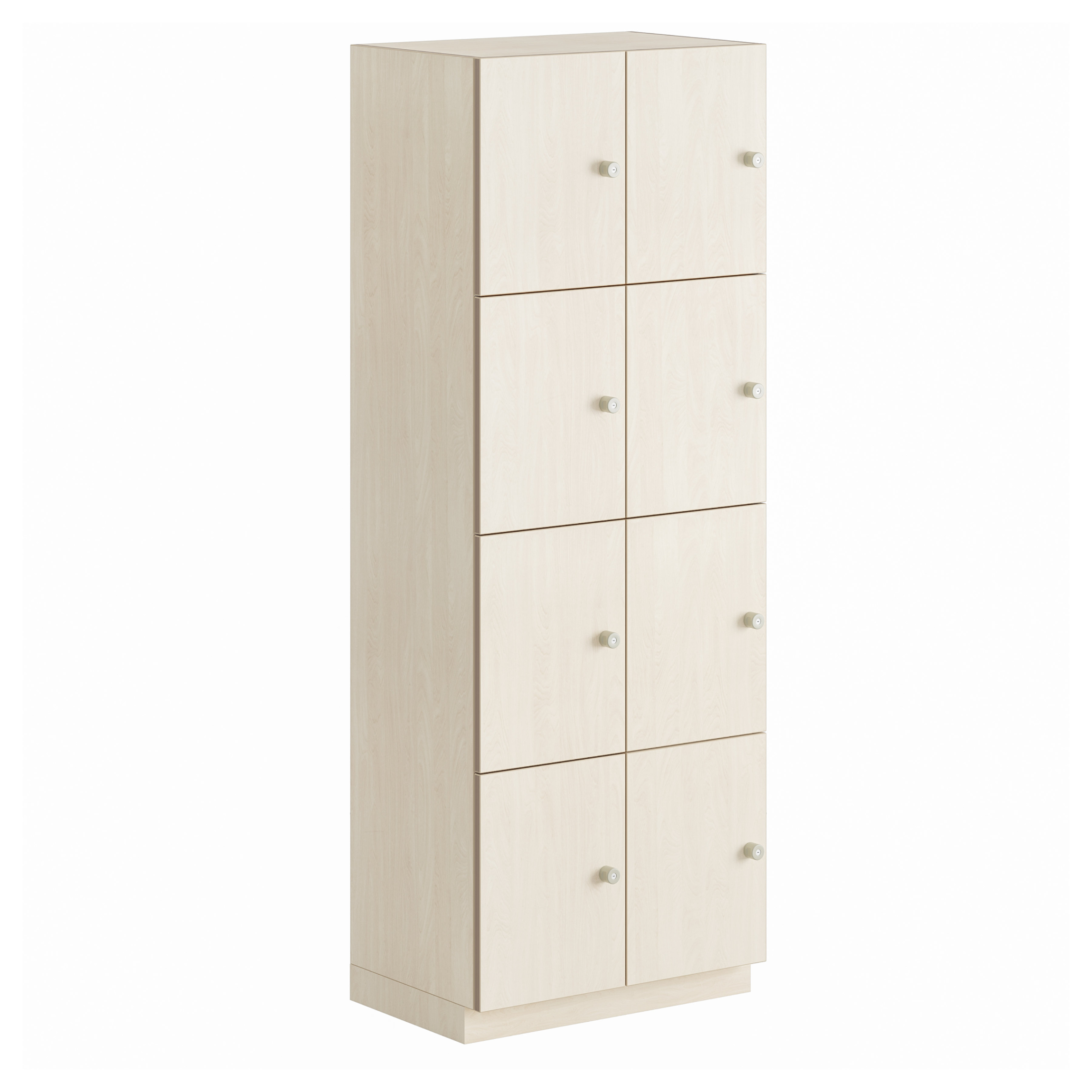 Spindschrank mit 4 Spinden für die Garderobe