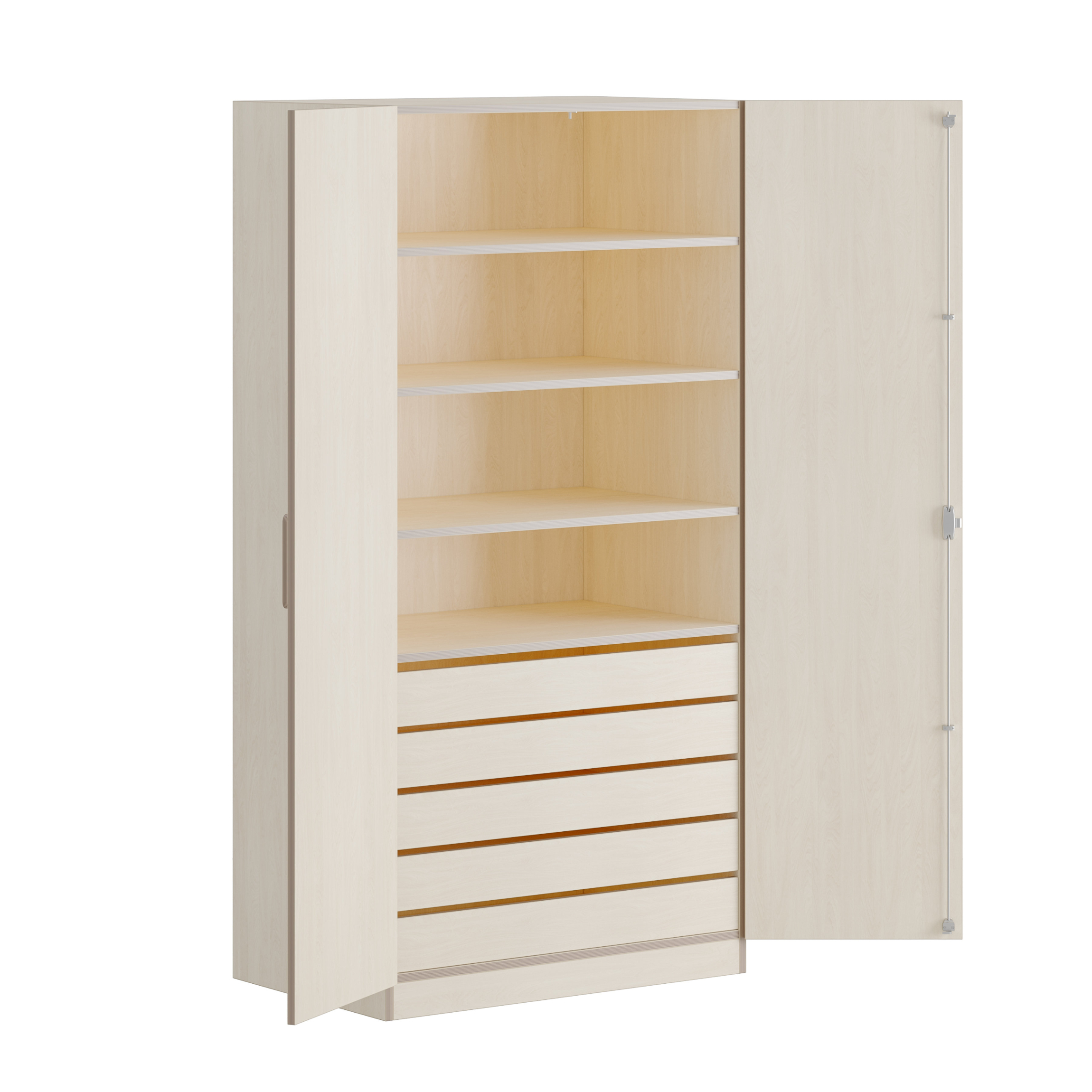 Kindergartenschrank mit 2 Rollcontainern